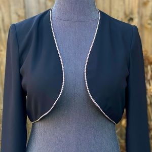 Vintage Rhinestone Crop Blazer 12
